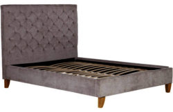 Schreiber Portisham Upholstered Kingsize Bedframe - Grey